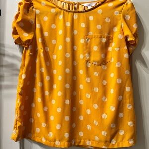 LC Lauren Conrad Mustard Top
